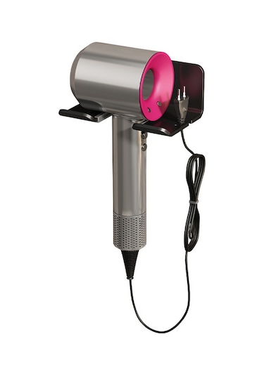 Yunboo Banyo Fön Tutucu Duvarlı Delme Yok - Çelik Qara Renk, Pratik Kurulum, Saç Kurutma Makinesi İçin Dayanıklı Rahat Kolluk Diğer