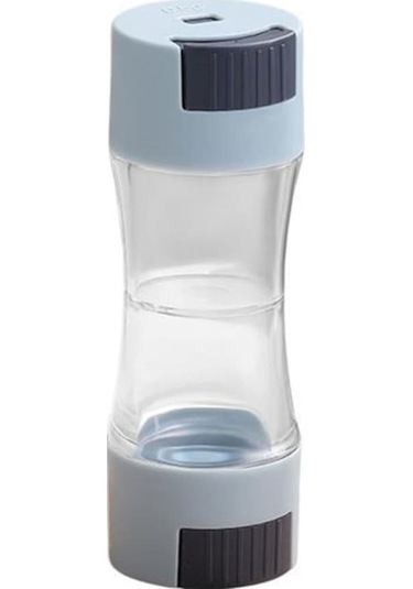 Mavi Tuzluk Uygun Gıda Sınıfı Bpa İçermeyen Kantitatif Depolama Şişesi Baharat Kavanoz Aracı Mutfak Malzemeleri Mavi Mavi