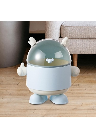 Pazly Suntek Sevimli Sepeti Mavi Mavi Masaüstü Kutusu Dekoratif Çöp Ad Mavi