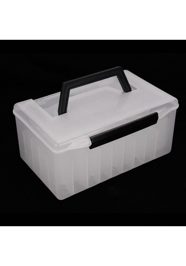 Jeehugo Pvc Malzeme Çok Bölmeli Balık Tutma Kutusu - Organize Olta Takımları İçin Beyaz
