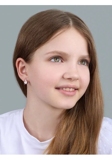 Veronika Çocuk Kûretim Numarası 925 Gümüş Küpeler. 149811532 Diğer