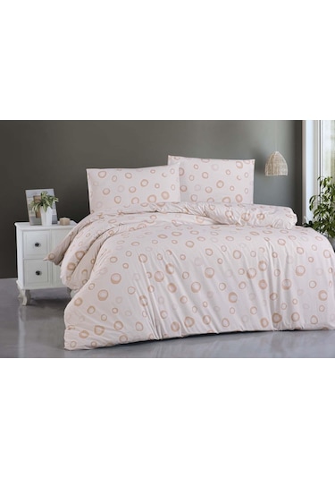 Menderes Home Cotton Collection Ranforce Çift Kişilik Nevresim Seti N. Sandy Renkli