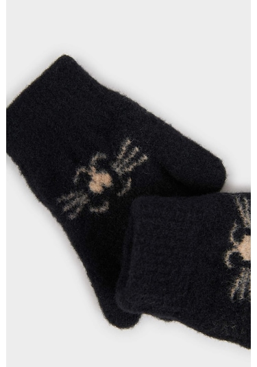 Defacto Kız Çocuk Eldiven F5143a825wnbk27 Siyah