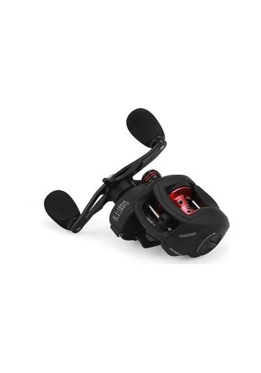 Lemestar 8.1:1 Hızlı Dişli 17+1 Piyasa Manyetik Frenli Uzun Atışlı Metal Köprü Balık Makinesi Kırmızı-siyah