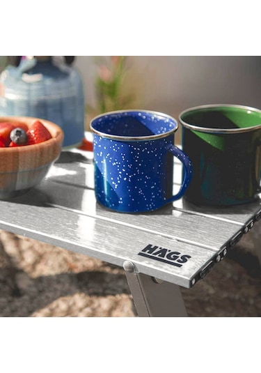 Haegs Portatif Küçük Masa Alüminyum Hafif - Plaj, Piknik, Kamp, Balıkçı, Outdoor Küçük Sehpa Masa - Gümüş