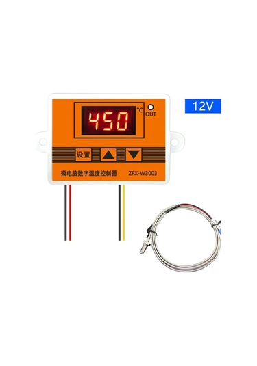 Pazly Abs Malzemeli Çoklu Voltaj Dijital Termostat 12v/24v/220v Sıcaklık Kontrol Cihazı