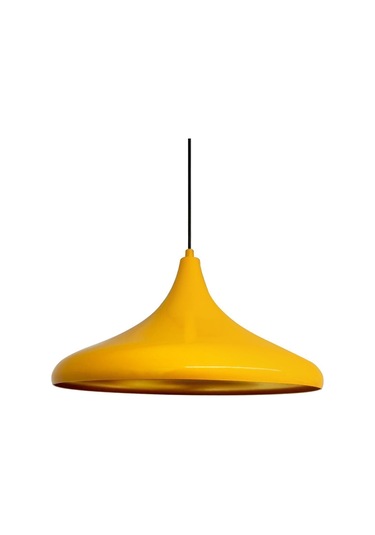 45 Cm Çaplı Champion Xl Sarı Avize Tekli Sarkıt Lamba Cafe Restoran Salon Mutfak Avizeleri SARI