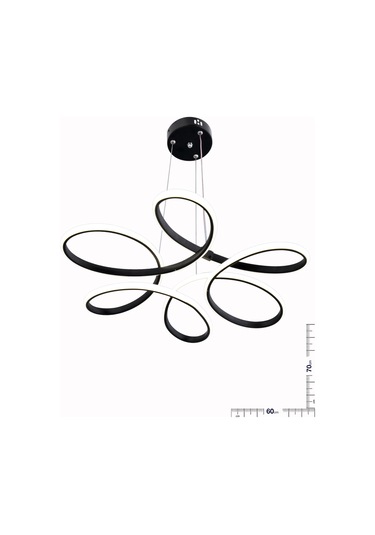 Daisy Sarkıt Siyah Avize Siyah