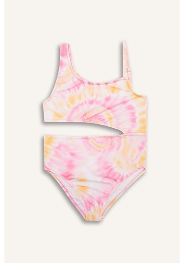 Defacto Kız Çocuk Batik Desenli Mayo E4968a825hspn179 Pembe