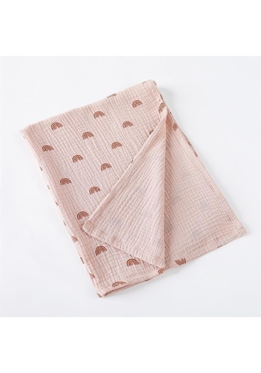 Gül 85 65 Cm Muslin Kareler Bebek Kundak Battaniye Yenidoğan Bebek Bezi Yatak Pamuk Arabası Battaniye Bebek Şekerleme Örtüsü Pembe