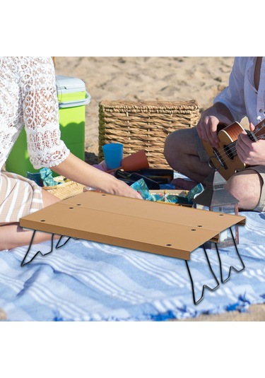 Dolıty Kamp Masası Katlanır Bacaklar Taşıma Çantası Haki Haki Çok Renkli