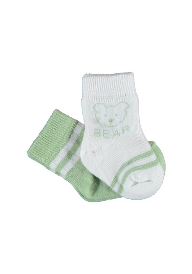 Bibaby Biorganic Bear 2'Li Kız Çorap 68412 Yeşil