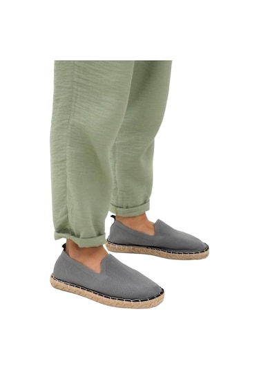 Unisex El Yapımı Triko Espadril Grı-gri Gri