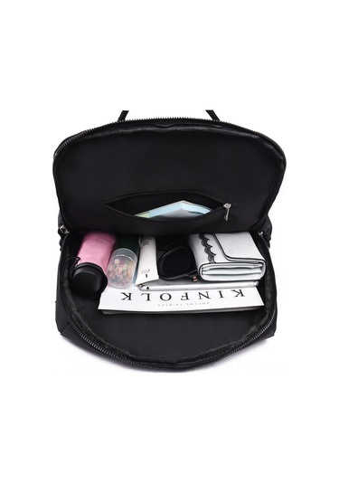 Yaozixa Siyah 2021 Yeni Model Üniversite Öğrencisi Çanta, Su Geçirmez Oxford Kumaş, Büyük Kapasite, Moda Spor Çift Omuzlu Sırt Çantası Siyah