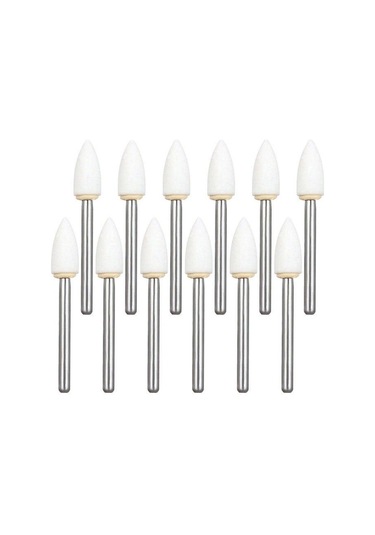 12 Adet/kutu Diş Alev Beyaz Taş Parlatma Fg Burs Aşınma Noktası Bur Fit Yüksek Hızlı El Aleti 1.6mm Fl2