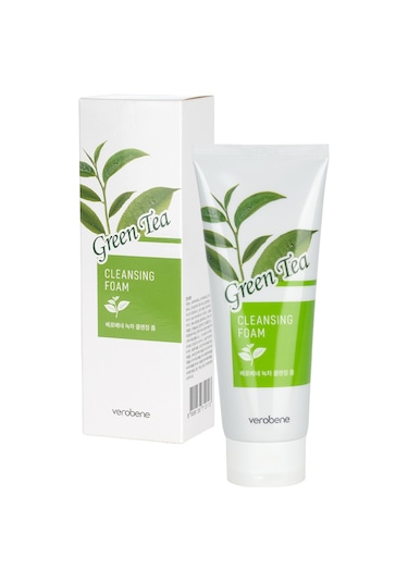 Verobene Cleansing Foam Green Tea Akneli Ciltler için Yüz Temizleme Jeli 150 ML