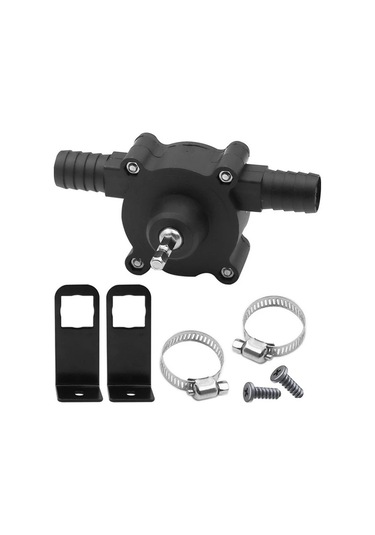 Boatshop1 Siyah Taşınabilir El Tipi Su Pompası Kiti Dc Kendinden Tahrikli Pilsiz Elektrikli Matkap Uyumlu Kolay Sıvı Transferi