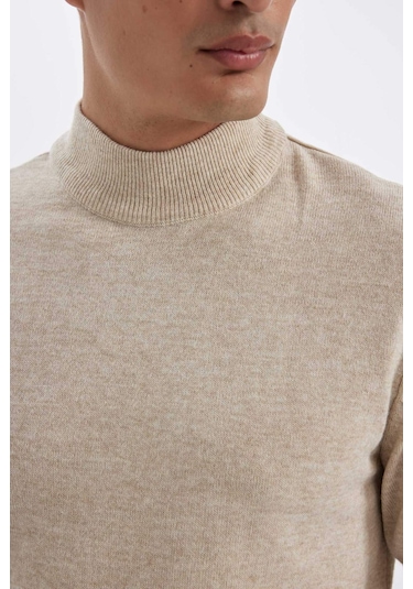 DeFacto Slim Fit Dar Kesim Yarım Balıkçı Yaka Basic Düz Triko Kazak R1127AZ24WNBG300 DeFacto Slim Fit Dar Kesim Yarım Balıkçı Yaka Basic Düz Triko Kazak R1127AZ24WNBG300