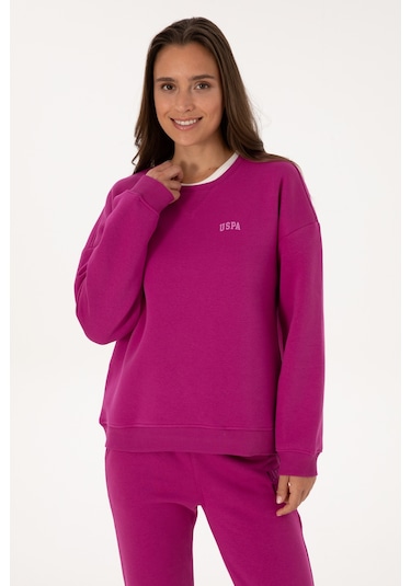 U.s. Polo Assn. Kadın Fuşya Sweatshirt 50313586-vr023 Fusya