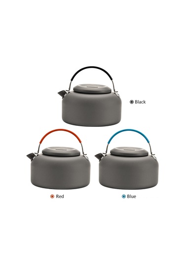 Monyee 0.8l Mavi Alüminyum Kampa Çay Kahve Kaynak Makinesi - Hafif Dış Mekan Kettle Mavi