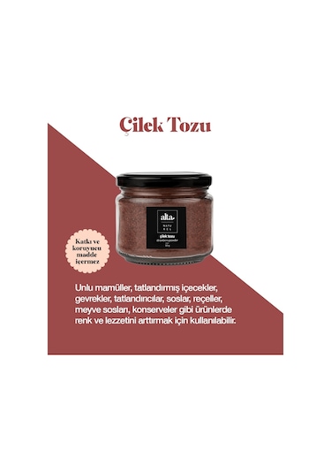 Alta Naturel Çilek Tozu 15 G