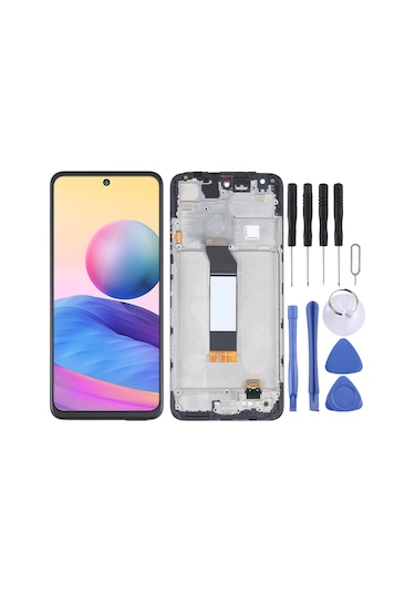 Xiaomi Uyumlu M2103k19G Redmi Note 10 5G Ekran Lcd Full Çıtalı