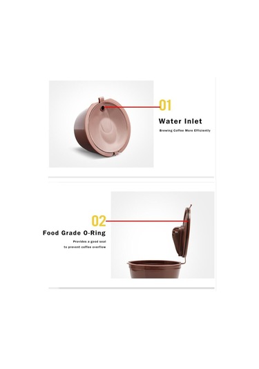 Siyah İ Cafilas Dgpc03 Yeniden Kullanılabilir Doldurulabilir Kahve Kapsül Filtresi Gı Krema Yapımcısı Kahve Makinesi Aks. 56600448