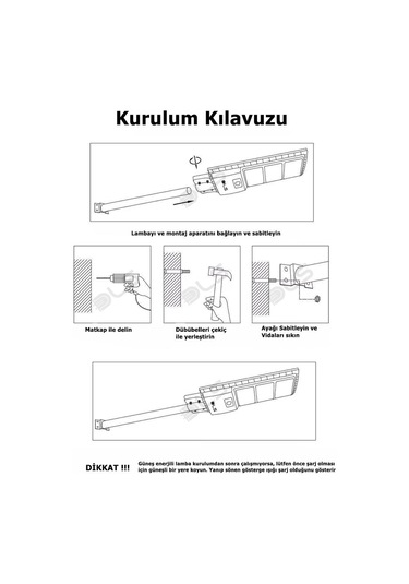 Ag150 150 Solar Dls Güneş Enerjili Bahçe Çevre Lambası