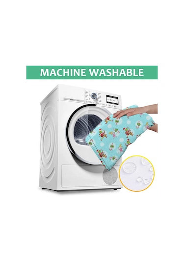 Noel Desenli Dikdörtgen Masa Örtüsü 60x84 İnç, Su Geçirmez Ve Leke Tutmaz Noel Grinch Şeker