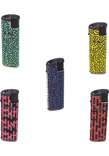 Erzisepet Çakmak Erzi Turbo2000 Zebra Rüzgarda Sönmeyen Çakmak 5'Li