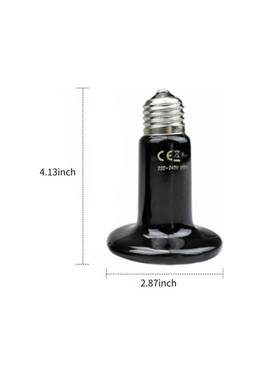 Jeehugo 25w Seramik Isıtıcı Lambası - Sıcak Ortam İçin Sürüngenler Ve Bitkiler İçin Dürtmeyen, Verimli Isı Kaynağı Diğer