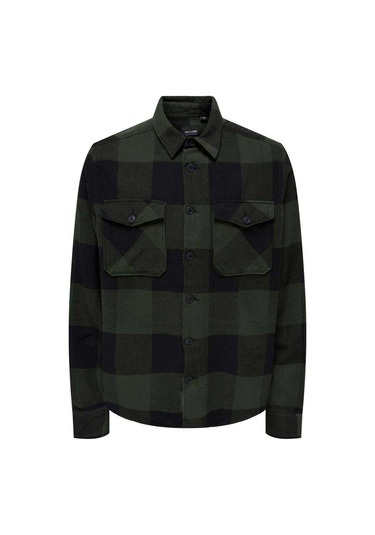 Only & Sons Erkek Onsmılo Kareli Çift Cepli %100 Pamuk Gömlek 22019854 Yeşil Only & Sons Erkek Onsmılo Kareli Çift Cepli %100 Pamuk Gömlek 22019854 Yeşil