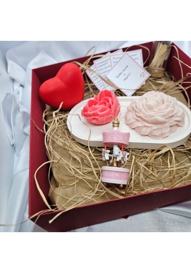 Sevgiliye Hediye Kutusu Mum