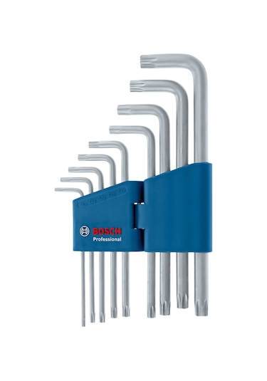 Bosch Profesyonel T10 - T50 Torx Alyan Takımı 9 Parça (10-50 mm) - 1600A01TH4