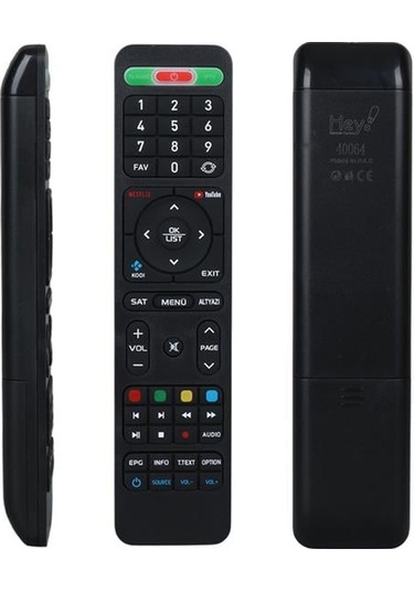 Hey Hiremco Turbo 4k Netflix Tuşlu Hd Uydu Kumandası