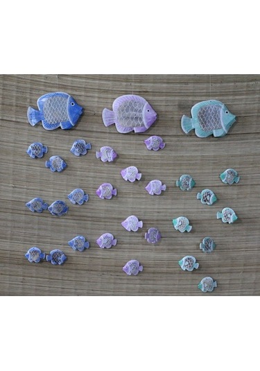 Balıklı Asmalı Rüzgar Çanı Çok Renkli