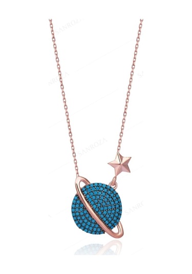 Gezegen Gümüş Kolye, Sanroza Gümüş Kolye, Gümüş Kolye, Kolye (261635546)