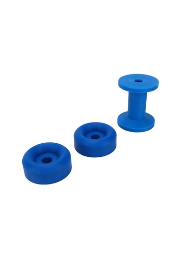 Yunboo Gemi Tırnak Tekerleği - Mavi Pvc Malzeme - Kayık Tırnak Merkezleyici Ve Kılavuz Rulmanı 3 Adet