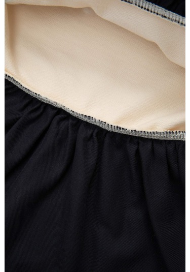 Defacto Kız Bebek Bisiklet Yaka Barbie Uzun Kollu Sweatshirt Elbise D2542A524AUER233 Ekru