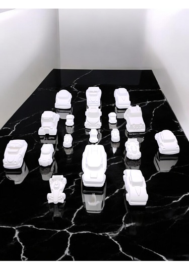 Taş Boyama Okul-ev Çocuk Etkinliği, 14 Parça Xxl-xl-l Dev Arabala