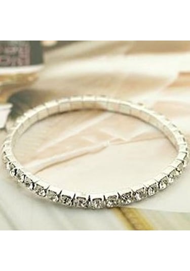 Zirkon Taşlı Suyolu Bileklik Sevgililer Günü Hediyesi Çok Renkli