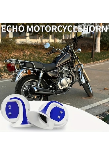 Chuangyinshop White Blue 12v Yüksek Perdeli Model Sekiz Tonlu Araç Hoparlörü Evrensel