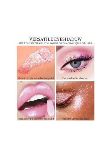 6 Adet Flaş Likit Eyeliner Kalem Dayanıklı Parlak Su Geçirmez Renkli Likit P5004z-b Dark Topaz