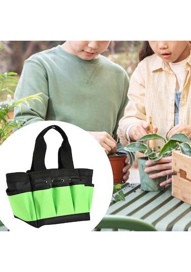 Homyl Bahçe Aleti Saklama Çantası Elektrikçi Bahçıvan Yeşil S Yeşil