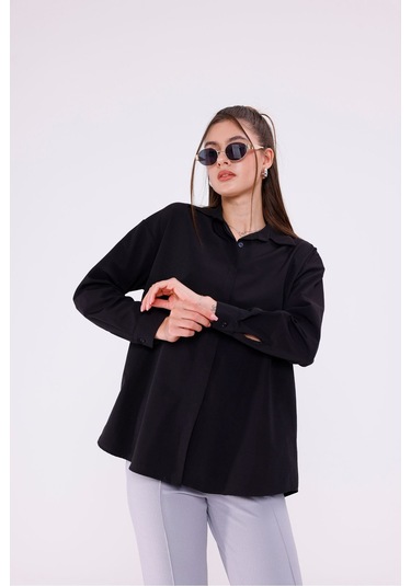 Kadın Trend Gömlek Siyah