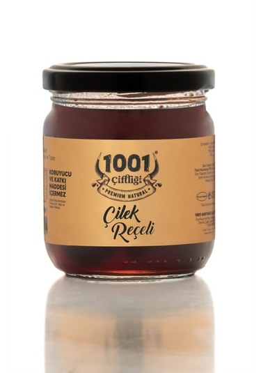 1001 Çiftliği El Yapımı Doğal Çilek Reçeli 200gr