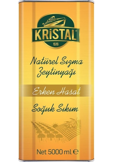 Erken Hasat Natürel Sızma Zeytinyağı 5 L Teneke