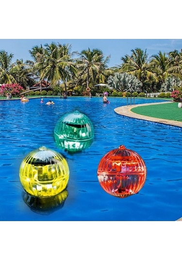 Trendooze Renk Değişen Su Geçirmez Solar Led Havuz Işığı, Şık Tasarım