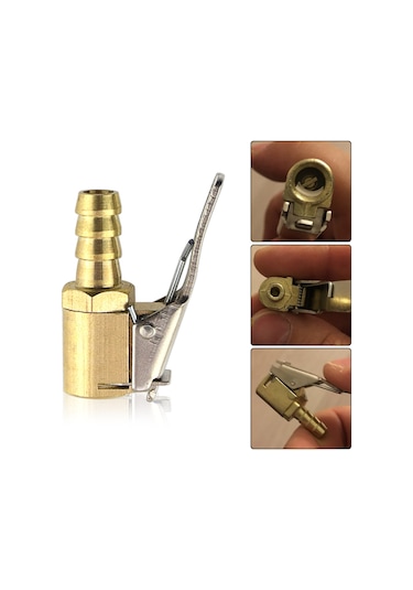 Yuntech01 Altın Renkli Çinko Alyazı Lastik Valfi - 6mm Boru Uyumlu, Kolay Kurulum, Otomobil Ve Endüstriyel Kullanım