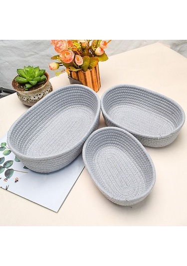 Pazly Suntek Sepeti Nordic Magideal Gri Dokuma Depolama Jx Gri